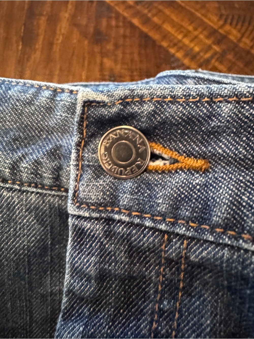 Banana Republic Women’s Size 8 Medium Wash 100% Cotton Straight Leg Jeans 32x31 - Picture 9 of 11